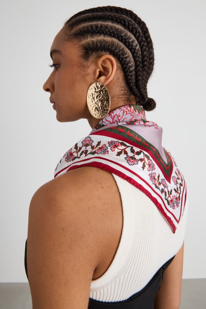 Silk twill scarf Intrend - 2