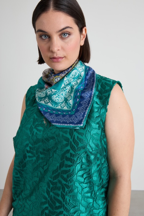 Foulard in twill di seta