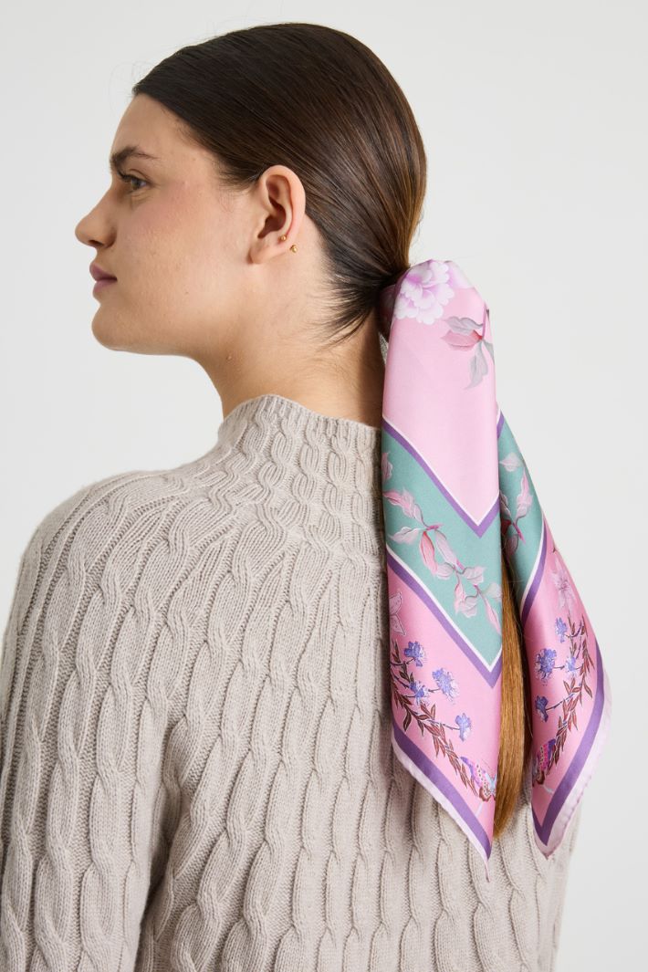 Silk twill scarf Intrend - 2