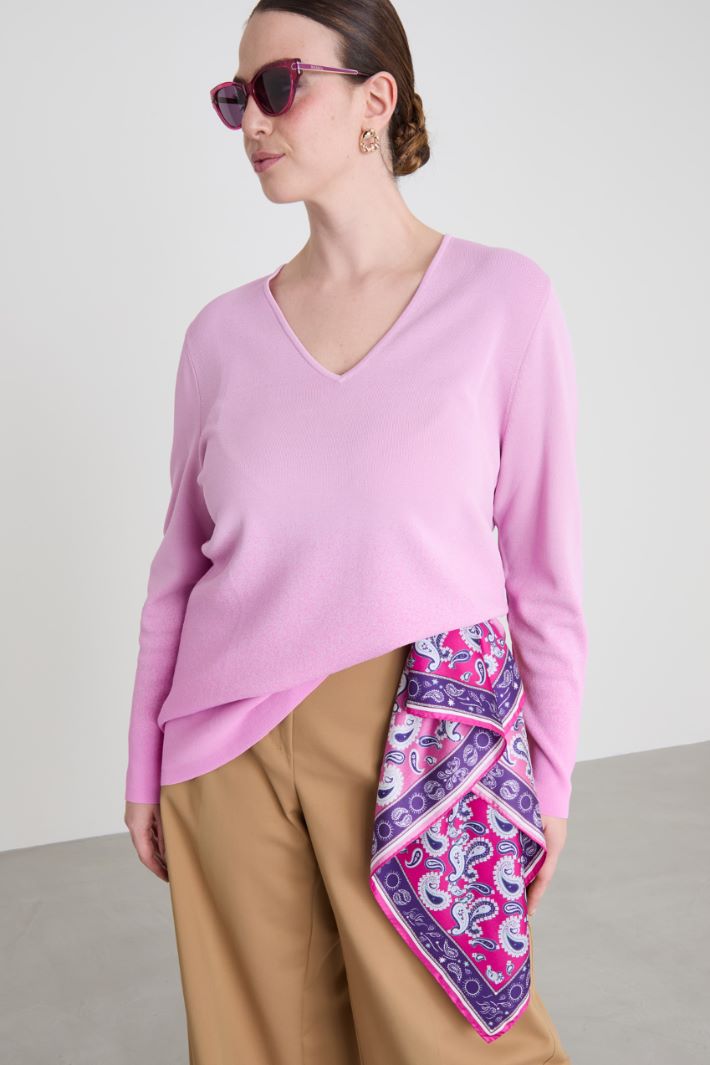 Silk twill scarf Intrend - 2