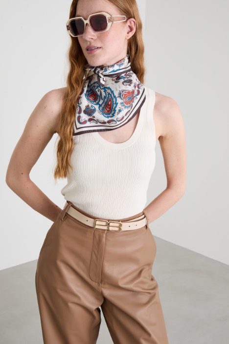 Silk twill scarf Intrend