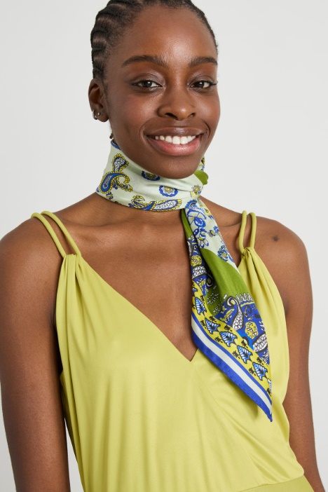 Foulard in twill di seta