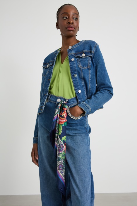 Foulard in twill di seta