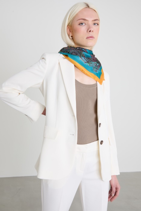 Foulard in twill di seta
