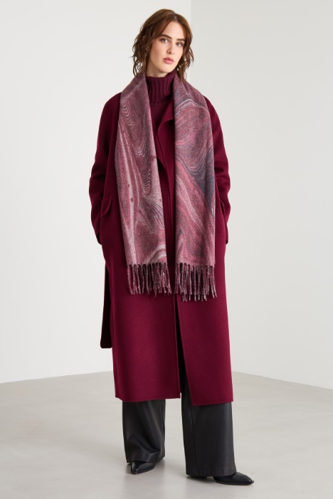 Patterned lamé scarf Intrend