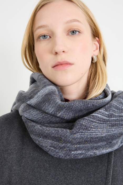 Bufanda de lamé estampada