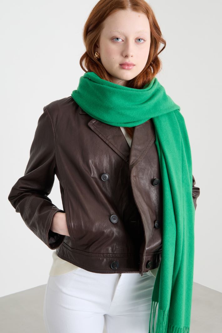Sciarpa in panno leggero - VERDE PRATO - Intrend
