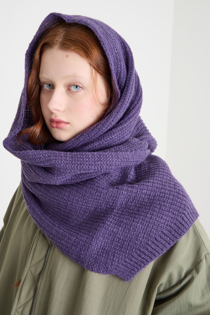 Sciarpa con bordi asimmetrici - VIOLA - Intrend - 2