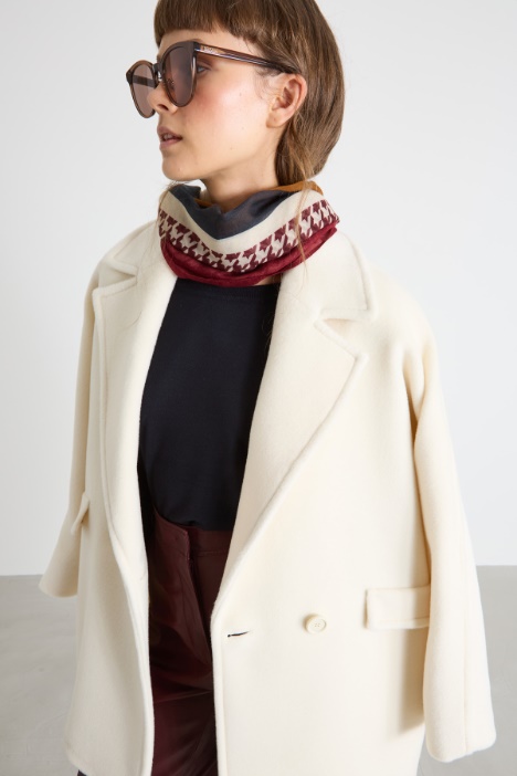 Patterned canvas stole Intrend