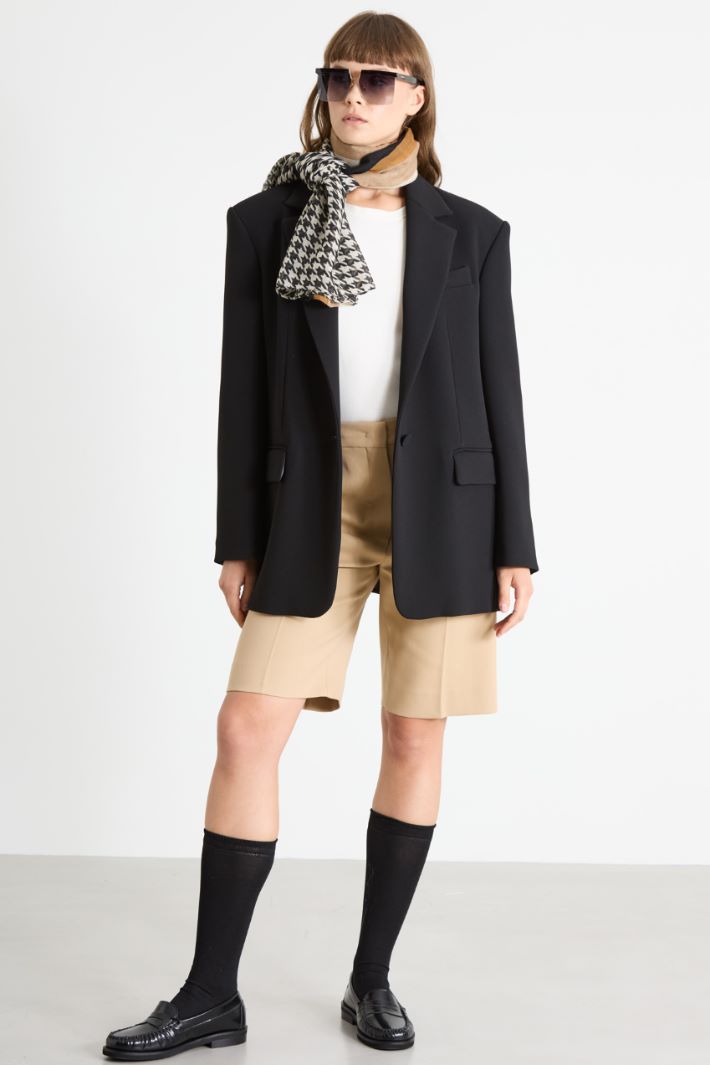Patterned canvas stole Intrend - 2