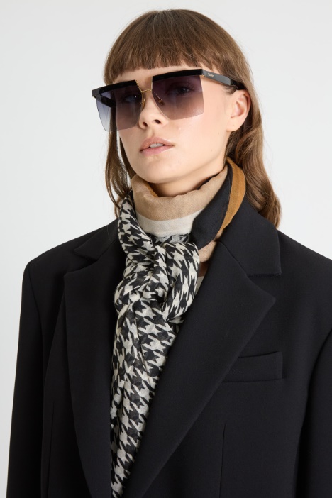 Patterned canvas stole Intrend