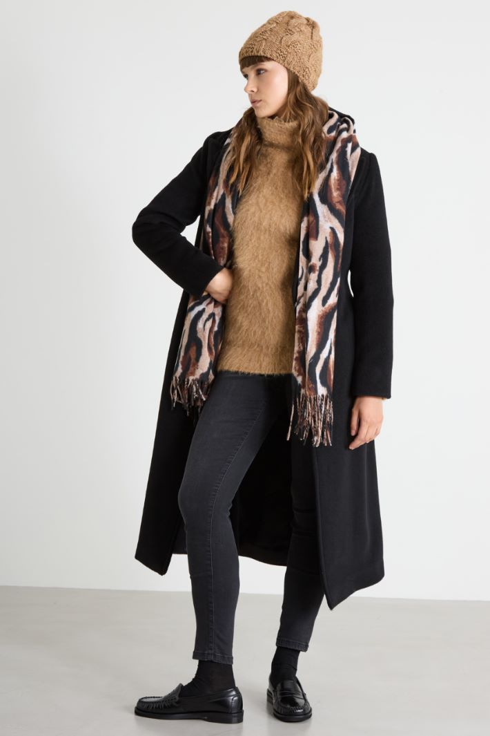 Animal print scarf Intrend - 2