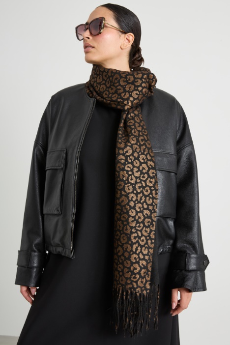 Animal print cloth stole Intrend