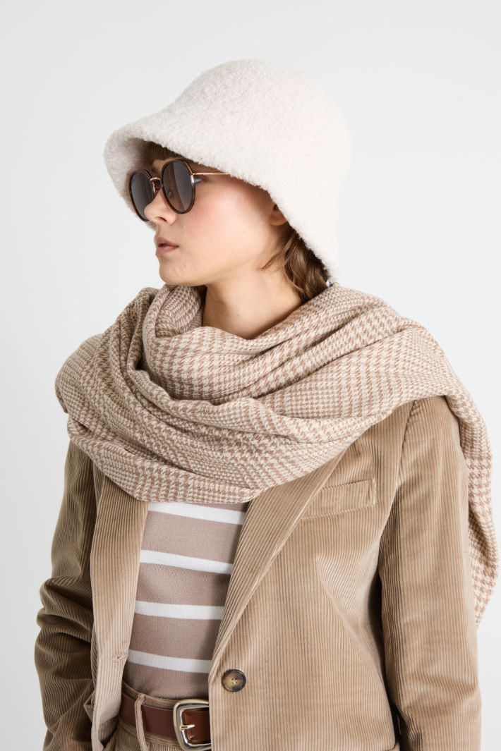 Lamé yarn-dyed scarf Intrend - 2