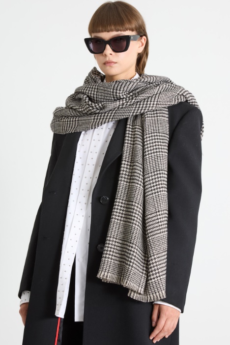 Lamé yarn-dyed scarf Intrend