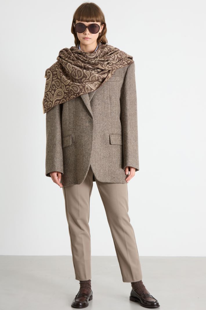 Jacquard lamé scarf Intrend - 2