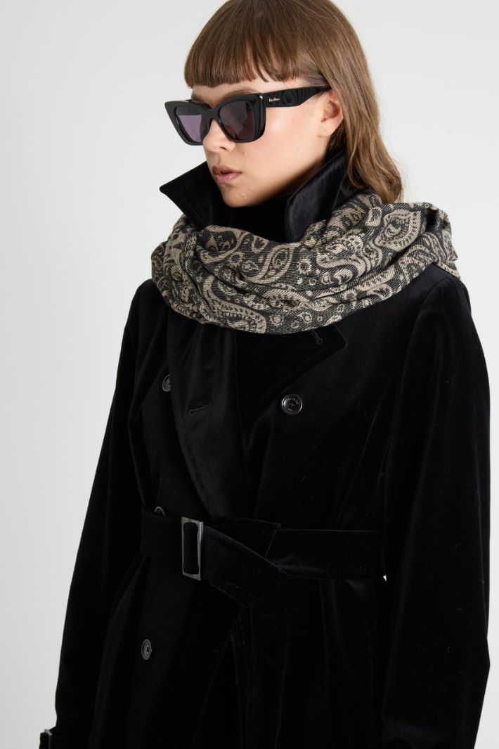 Jacquard lamé scarf Intrend