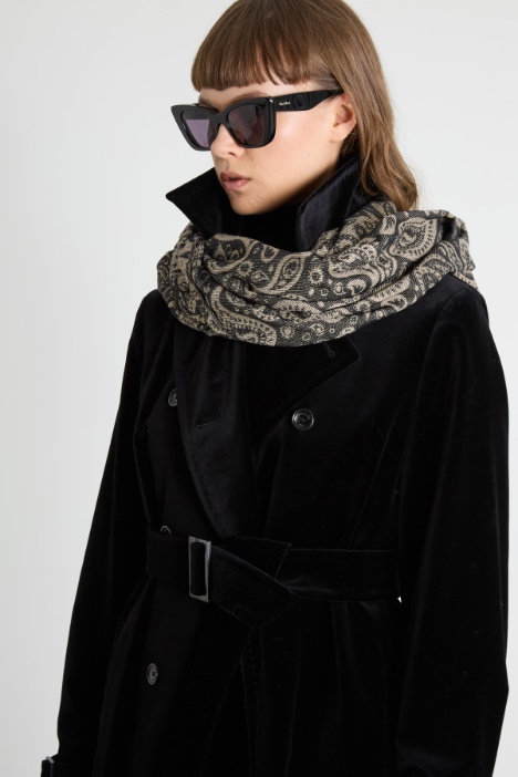 Jacquard lamé scarf Intrend