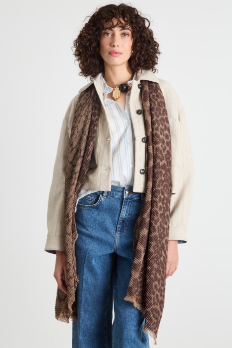 Stola jacquard plissè - Intrend