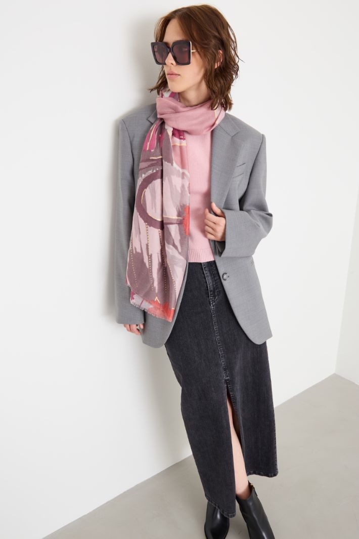 Printed stole Intrend