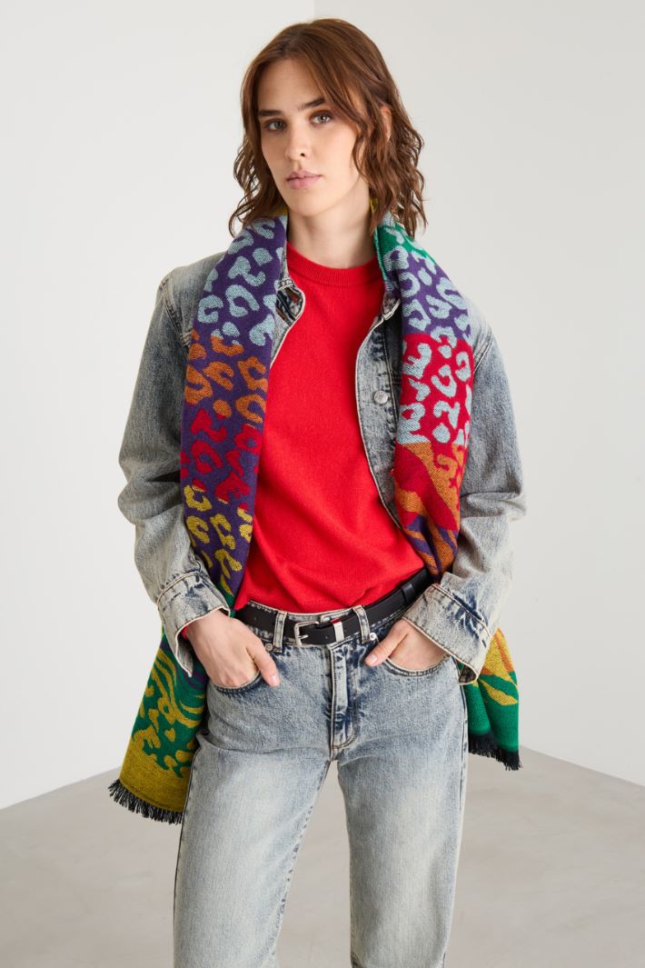 Animal-print stole Intrend - 2