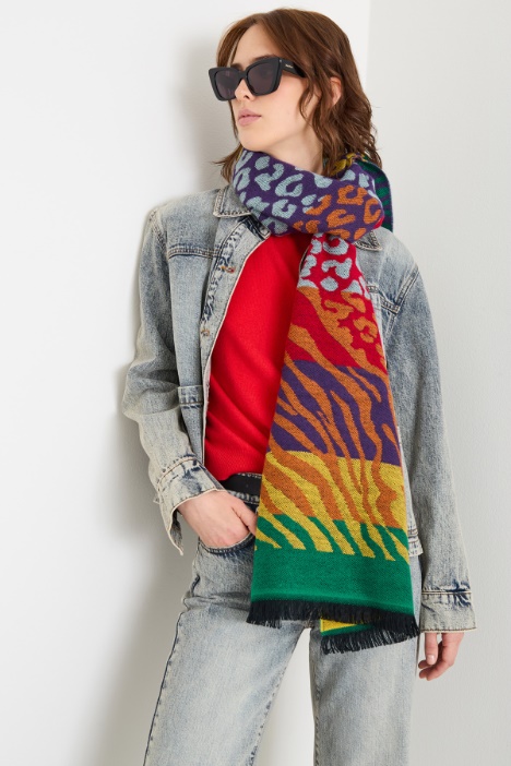 Animal-print stole Intrend