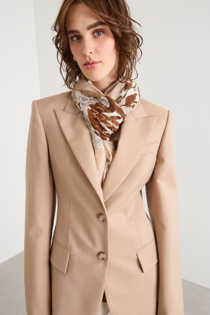 Printed lamé stole Intrend - 2