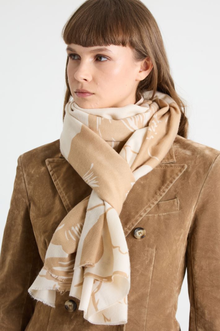 Stole in twill fabric Intrend