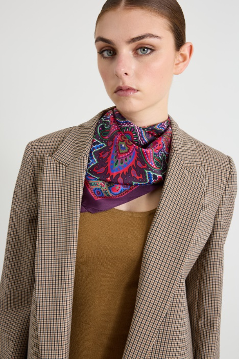 Foulard in twill di seta