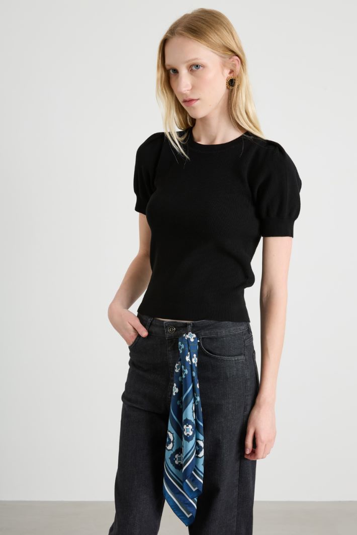 Silk twill scarf Intrend - 2
