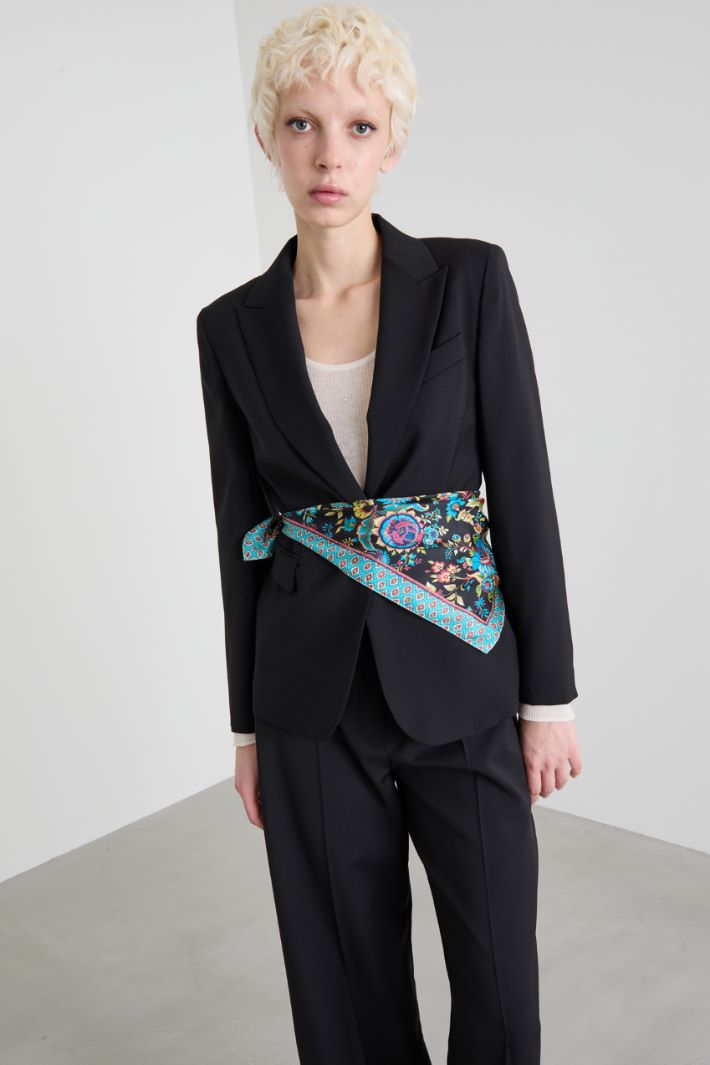 Foulard in twill di seta Intrend - 2