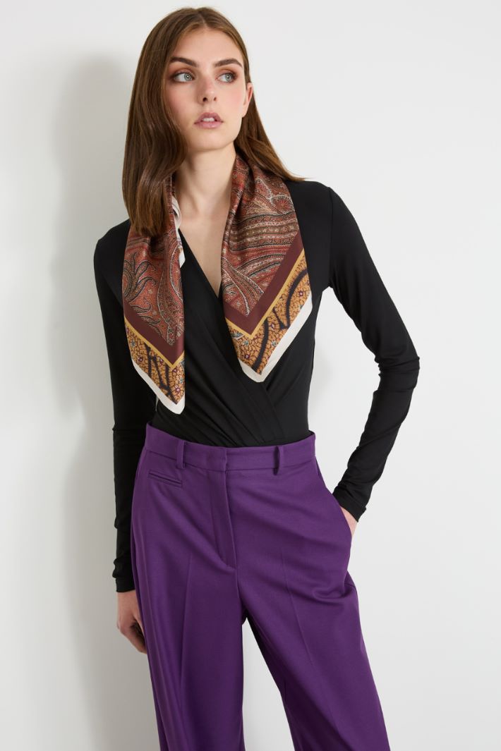 Foulard in twill di seta Intrend - 2