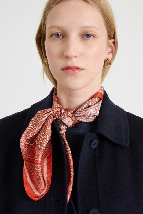 Foulard in twill di seta