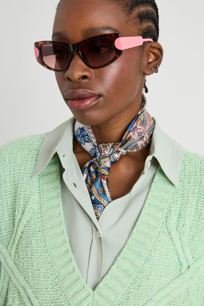Foulard in twill di seta Intrend