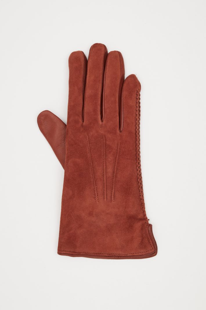 Suede-effect gloves Intrend - 2