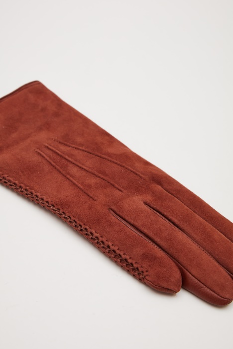 Guantes con efecto ante