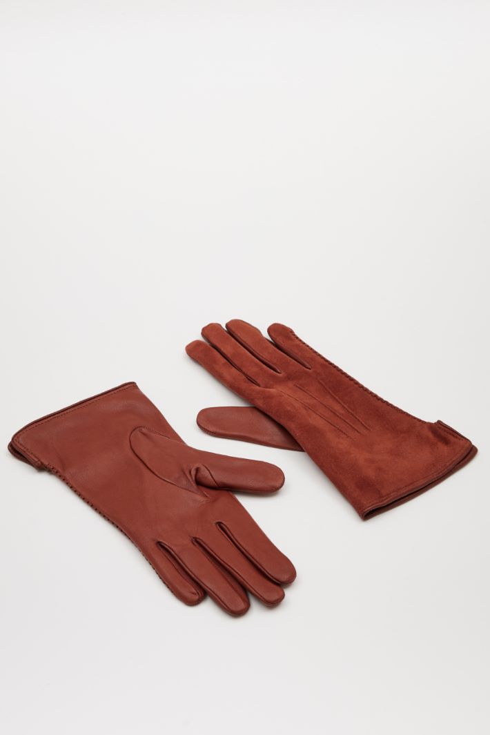 Suede-effect gloves Intrend