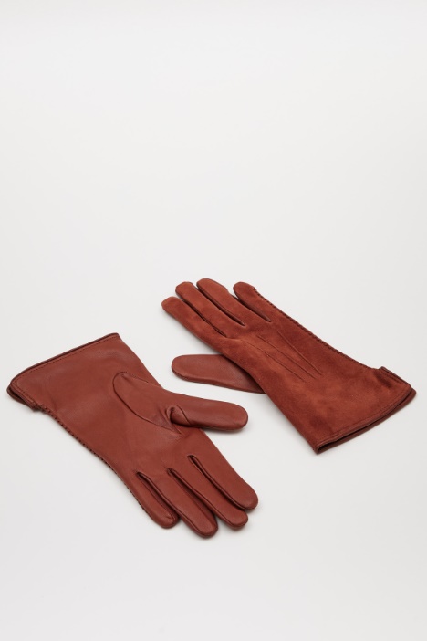 Suede-effect gloves Intrend