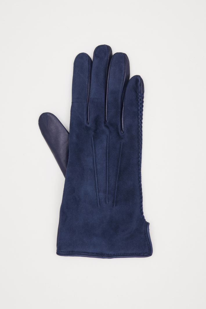 Suede-effect gloves Intrend - 2