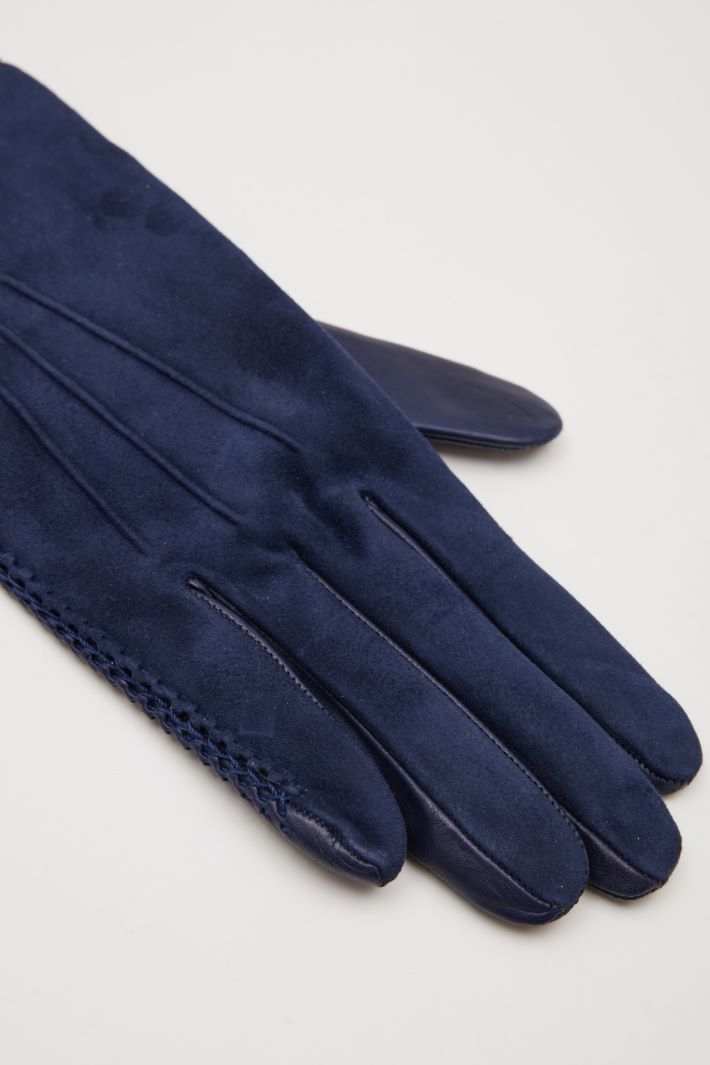 Suede-effect gloves Intrend - 3