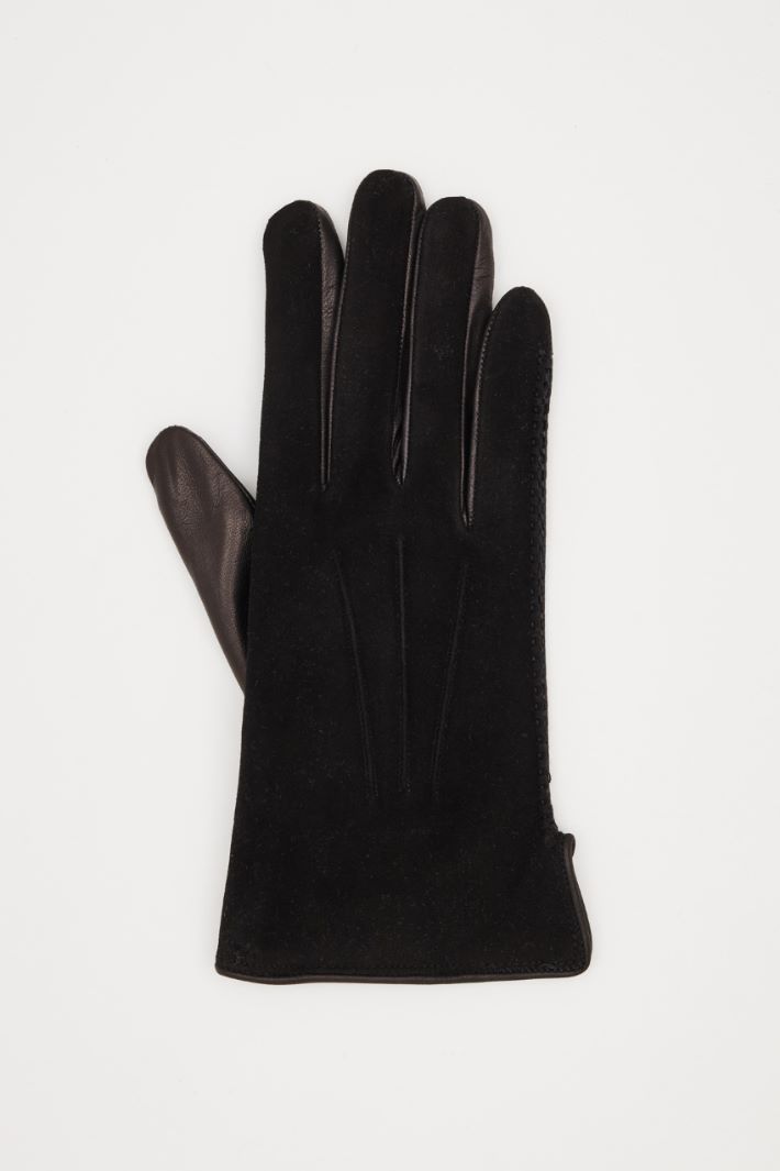 Suede-effect gloves Intrend - 2