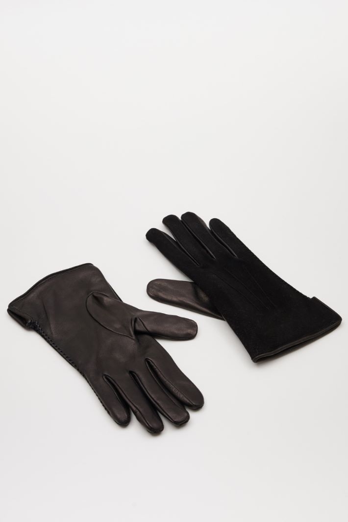 Suede-effect gloves Intrend
