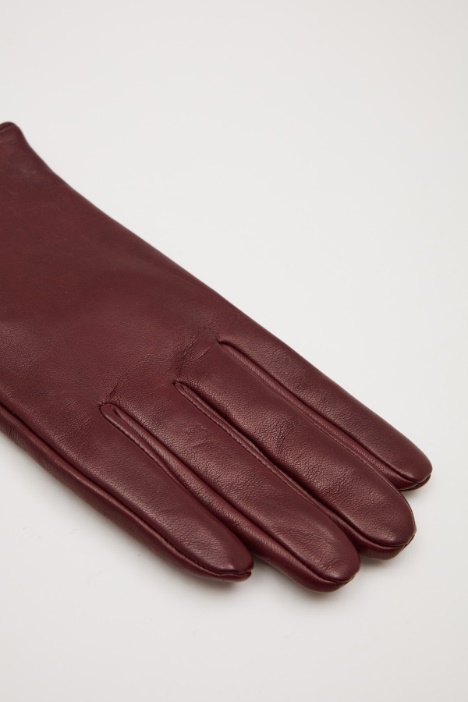 Guanti in pelle liscia