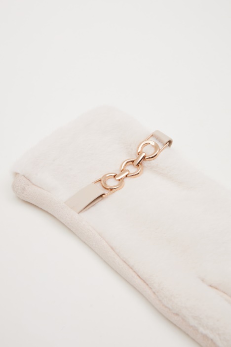 Guanti in simil pelliccia