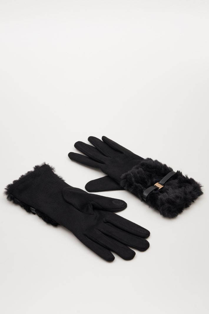 Suede effect gloves Intrend