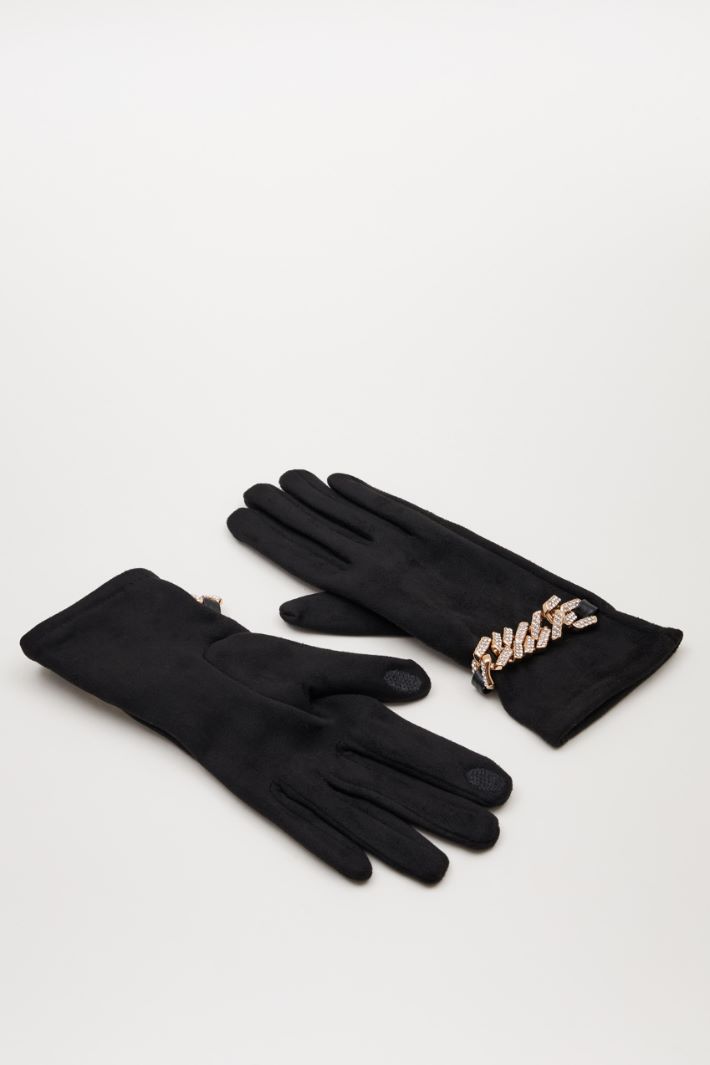 Suede effect gloves Intrend