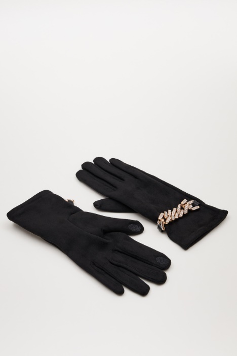 Suede effect gloves Intrend