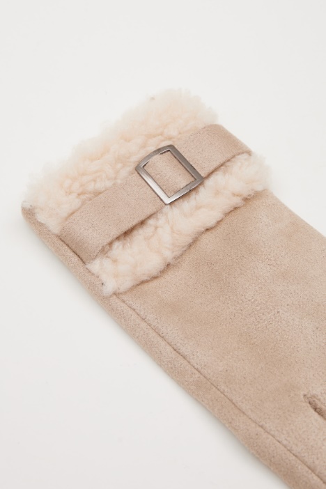 Guanti con inserto peluche