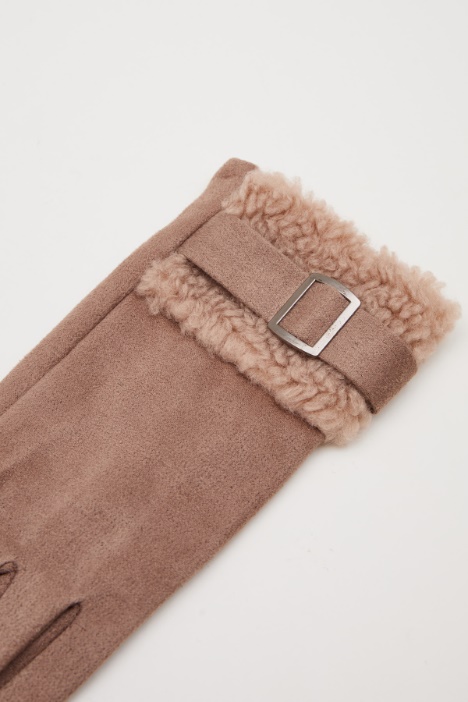 Guantes con inserto de felpa