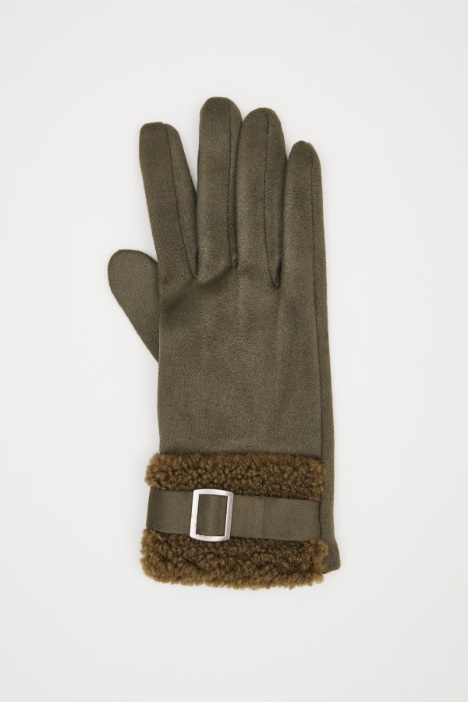 Guanti con inserto peluche